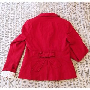 Marc Jacobs Peak Lapel Bow Back Blazer